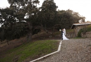 Bride and Groom enjoying a private moment immediately following the ceremony.